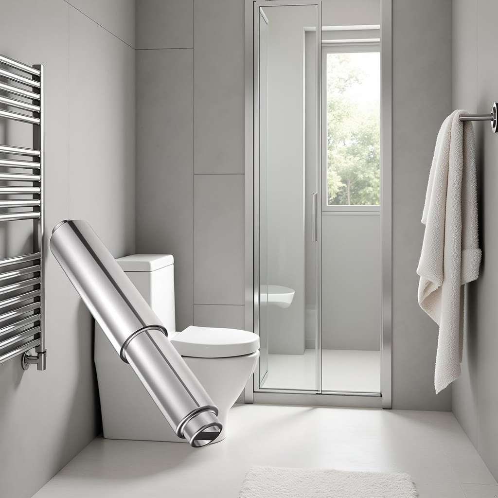 Sliver Paper Toilet Holder Replacement Rod Toilet Paper Holder Roller Stainless Steel Spring Loaded Roller Spring Rod Bathroom Hardware