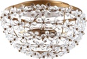 JONATHAN Y JYL9043A Isabelle 15.5" Metal/Acrylic LED Flush Mount Traditional,Glam,FrenchCountry,Cottage Dimmable, 2700K Cozy Warm Light, for Kitchen,Hallway,Bathroom,Stairwell, AntiqueGold