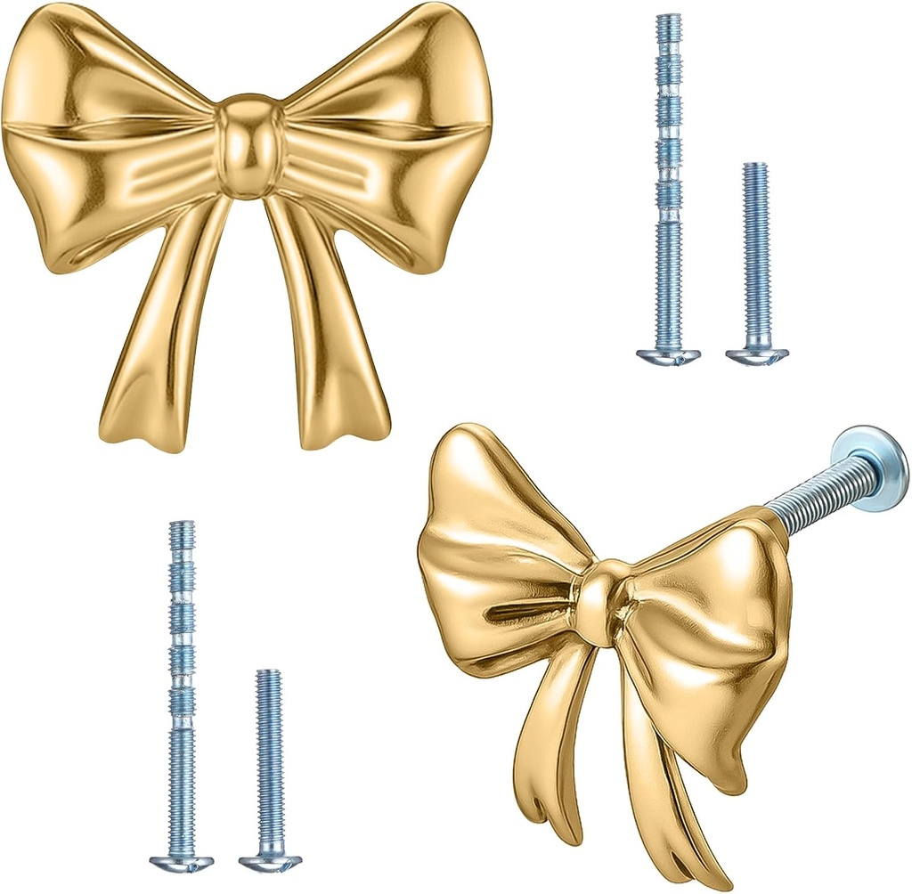 Hotop 15 Pack Cabinet Knob Kitchen Cabinet Knob with 2 Kinds Screws for Hardware Dresser Drawer Aluminum Alloy Oxidation Wire Drawing Handle (Brushed Gold)