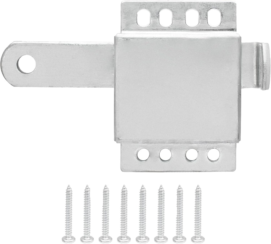 Galvanized Steel Slide Lock Locking Latch,Heavy Duty Deadlock,Durable Garage Door Lock for Most Garage Doors(1 Pack)