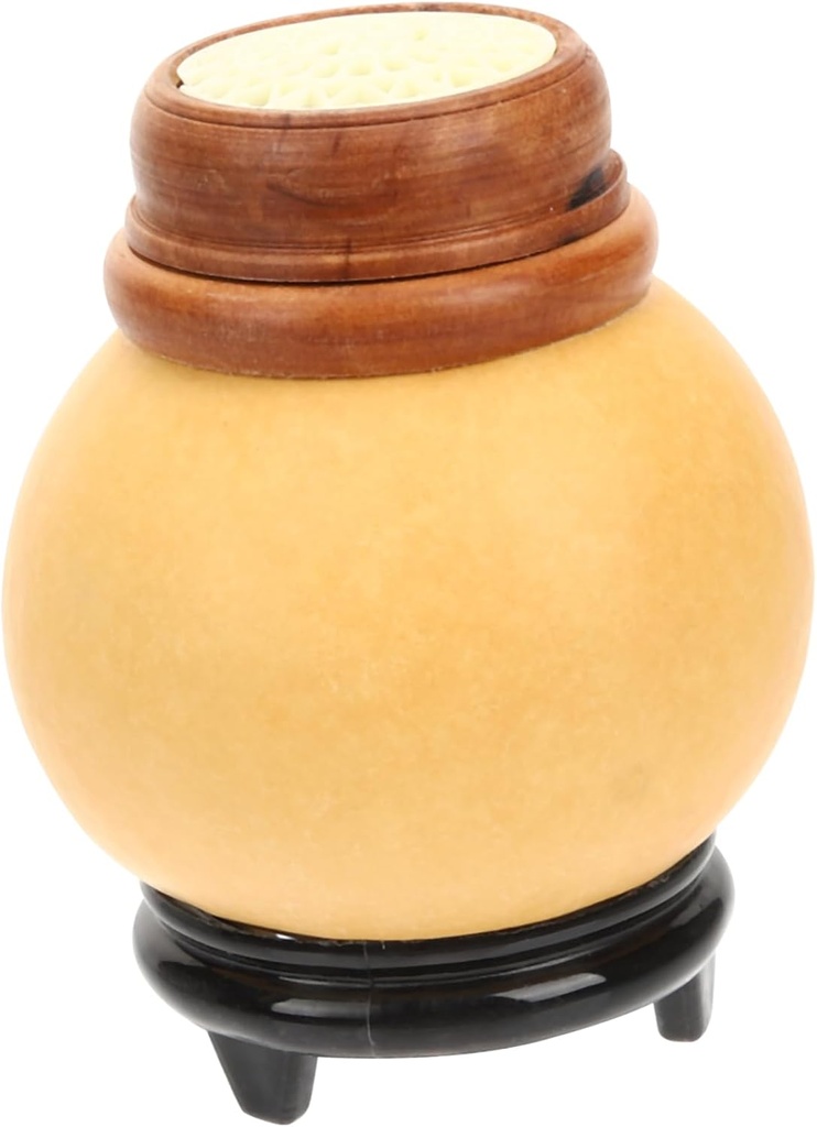 Alipis Multi- Gourd Storage Jar Antique Collection Canister for Loose Tea and Dried Snacks Smooth Gloss Practical Sealing Design