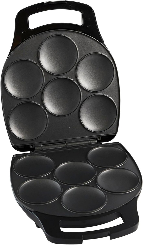 IMUSA 6 Slot Electric Arepa Maker with Temperature Control, Matte Black