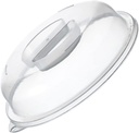 1pc Microwave Oven Cover Microwave Splatter Guard with Steam Vent (transparent) Glass Cloche Food Display Cover Lid Protective Agent Micro-wave Oven Pp re-usable