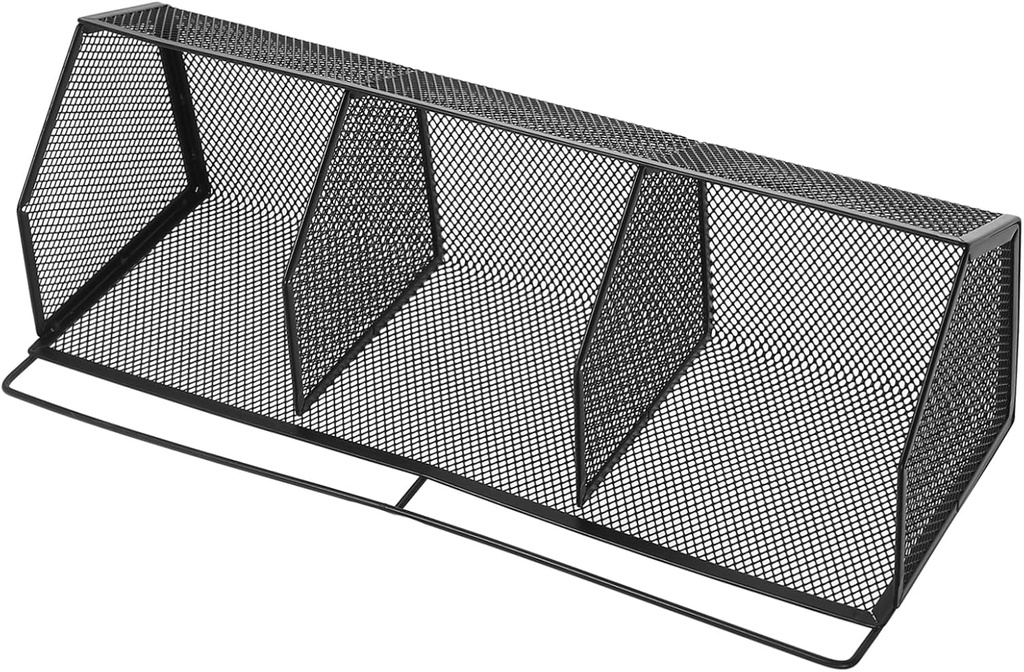 Cabilock 1Set Wall Mounted Metal Storage Basket Compartment Hanging Organizer for Kitchen Bathroom Pantry and Laundry Stylish Iron Wire Bins for Snacks and Spices Space