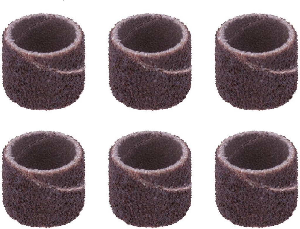 Dremel 408 1/2-Inch Sander Bands, Coarse, 6 Pack, Rotary Tool Accessory