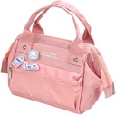 AONUOWE Kawaii Lunch Bag - Cute Aesthetic Insulated Tote Bag for Women & Girls (Pink, Small)