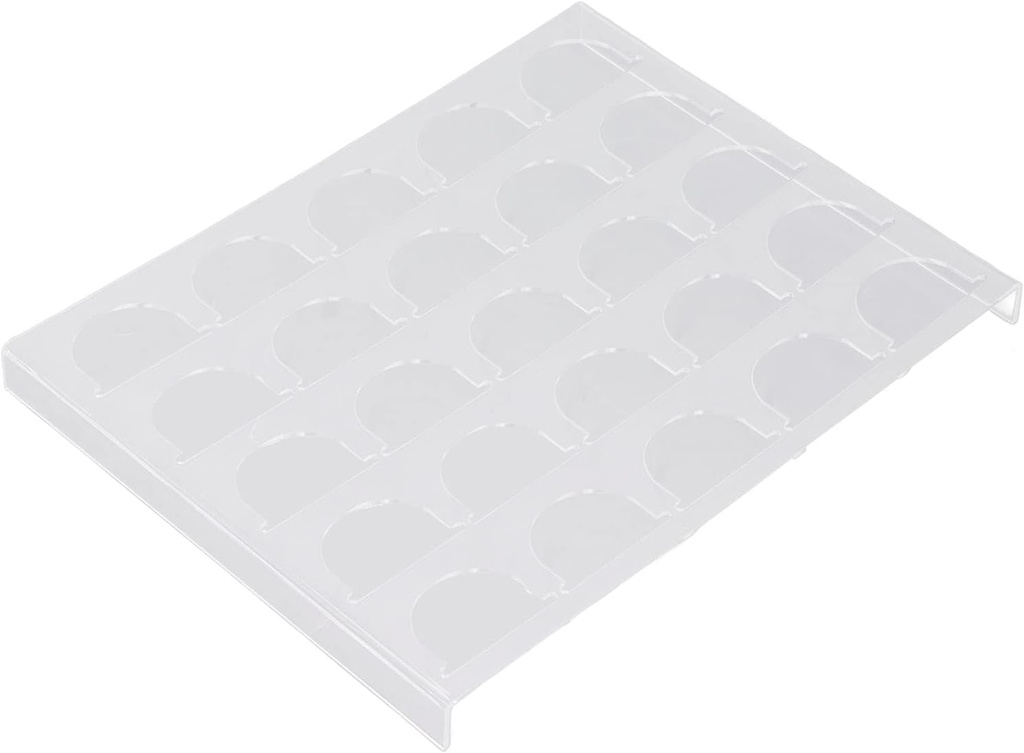 Luqeeg Coffee Pod Drawer Holder, Plastic Material, Coffee Capsule Storage Tray, Capsule Holder with Sturdy Base, Compact Design, Prevent Scratches, Easy Access Countertop, Meet Daily Need