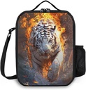 Lunch Box Insulated Lunch Bag, Reusable Portable Bento Lunchbox With Shoulder Strap, Tiger Lunch Bag, Funny Cute Cooler Thermal Meal Lunch Tote Bag