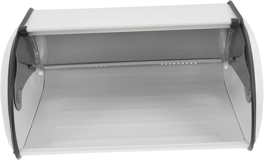 Cabilock Rustic Metal Bread Box Bread Storage Container with Cover for Kitchen Countertop Home Bakery Shop Stylish Design for Fresh Homemade Bread