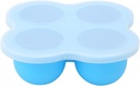 4 Holes Food Grade Silicone Egg Steamer Steaming Tray Cooking Tool for Kitchen Use Blue