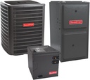3 Ton 16 SEER2 100,000 BTU 96% AFUE Goodman Upflow Air Conditioner System with Models GLXS5BA3610, CAPTA4230C3, GR9T961005CN