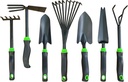 7-Piece Aluminum Alloy Heavy Duty Gardening Tool Set – Rust Proof, Ergonomic Handle, Includes Shovels, Rakes, Hoes & More for Gardening Enthusiasts