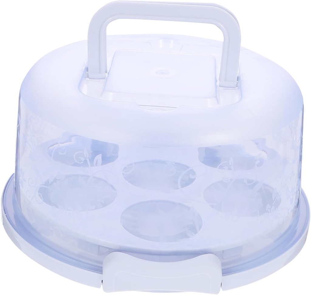 Cupcake Box with Handle Portable Food Storage Container for Muffins and Desserts for Parties Birthdays and Bakeries Convenient Design