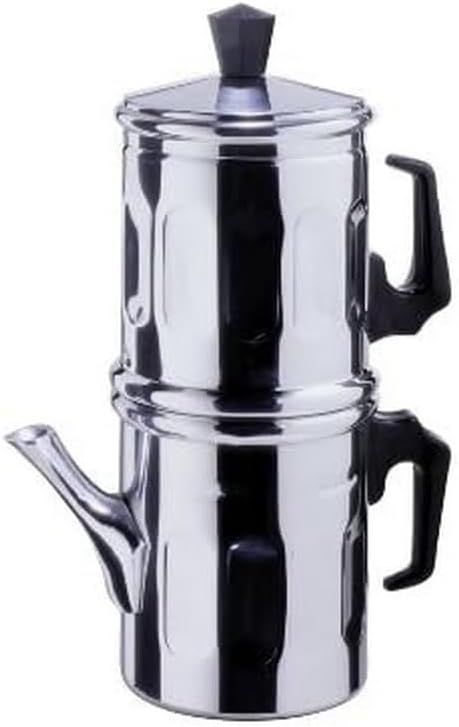 ILSA Neapolitan Coffee Maker 3-4 Cup Size - Aluminium 99,5% [ Italian Import ]