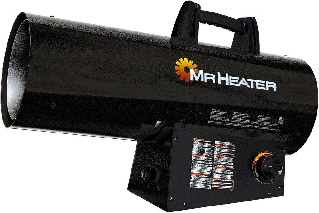Mr. Heater 125,000 BTU Forced Air Propane Space Heater with 10 ft. Hose and Regulator