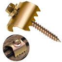 200 PCS-2 Inch Etespie Fence Staples for Wire Fencing,304 Steel Fence Fastener with Anti-Rust Coating,Quick Installation with Electric Drill,Reusable Fencing Staple for Wire Mesh and Woven Fencing