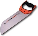 Edward Tools 14” Hand Back Saw - Double Blade Hardened and Sharpened Teeth For Quicker Cut - Soft Ergo Grip Handle - Protective Blade Sleeve