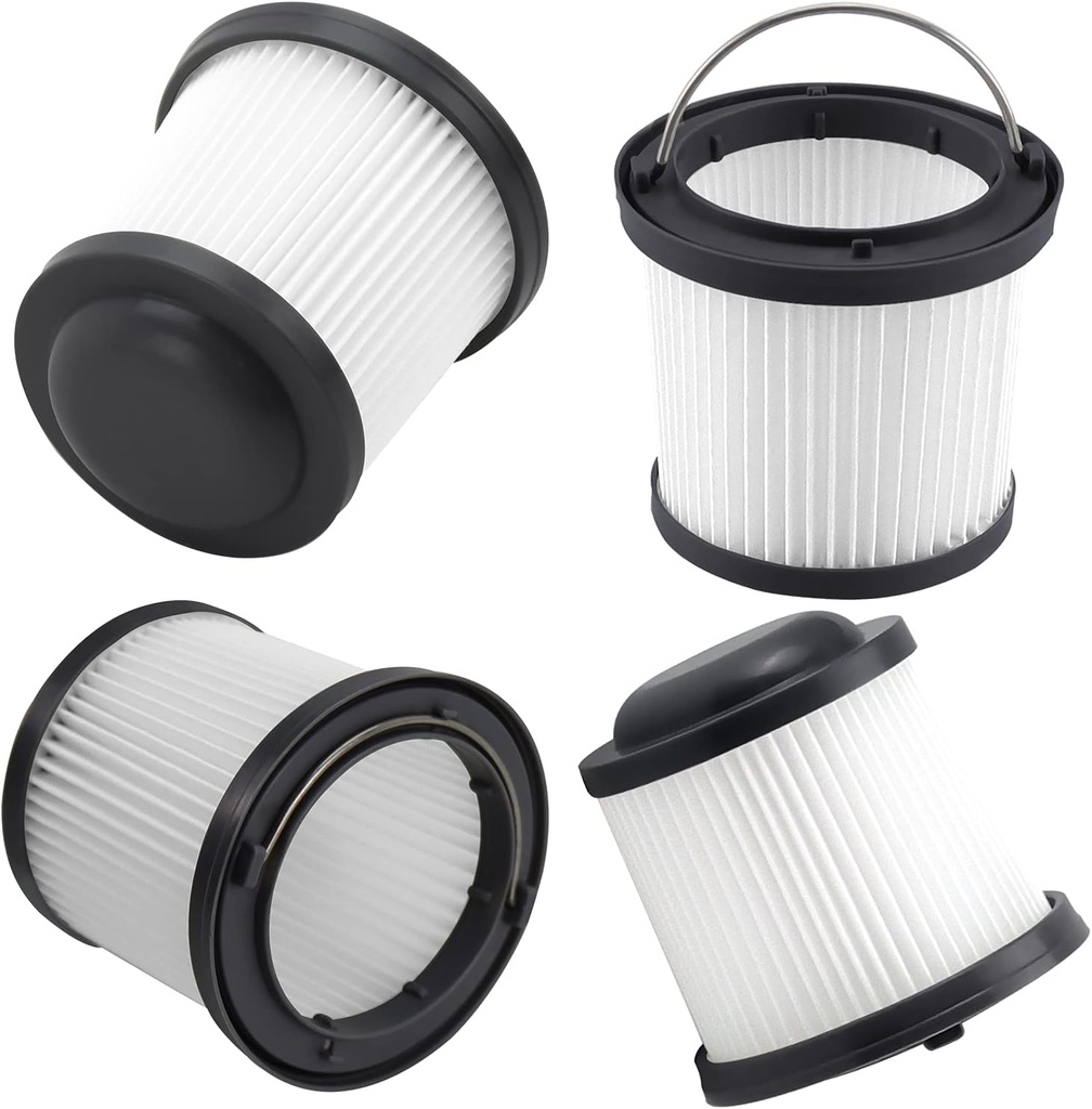 4 Pack PVF110 Replacement Filter for Black and Decker Handheld Pivot Vacuums PHV1810, PHV1210, PHV1410, BDH2000PL, BDH2020FLFH, BDH1620FLFH, Part # 90552433, Washable Hand Vac Filters