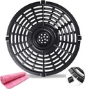 Air Fryer Replacement Parts, Round Grill Plate Crisper Plate for 3.7 QT Non-Stick Coating Air Fryer Accessories Rack Compatible with Gowise Chefman Dash Power, Dishwasher Safe