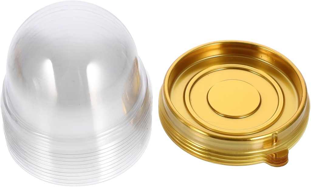 IMIKEYA Individual Cupcake Containers Mini Cake Box Holder Lid Moon Cake Boxes for Parties Wedding Favor Christmas