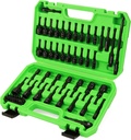55-Piece Magnetic Nut Driver Set, Metric & SAE 1/4" Hex Shank, Impact Socket Adapters, Snappy Driver Bits, Drill Bit Extension, 14PCS Screwdriver Bit Set
