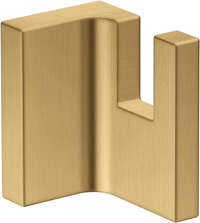 AXOR Universal Rectangular Towel Hook in Brushed Gold Optic, 42611250