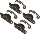 QCAA Zinc Die Cast Window Sash Lock, (4pack, Antique Brass Brushed)
