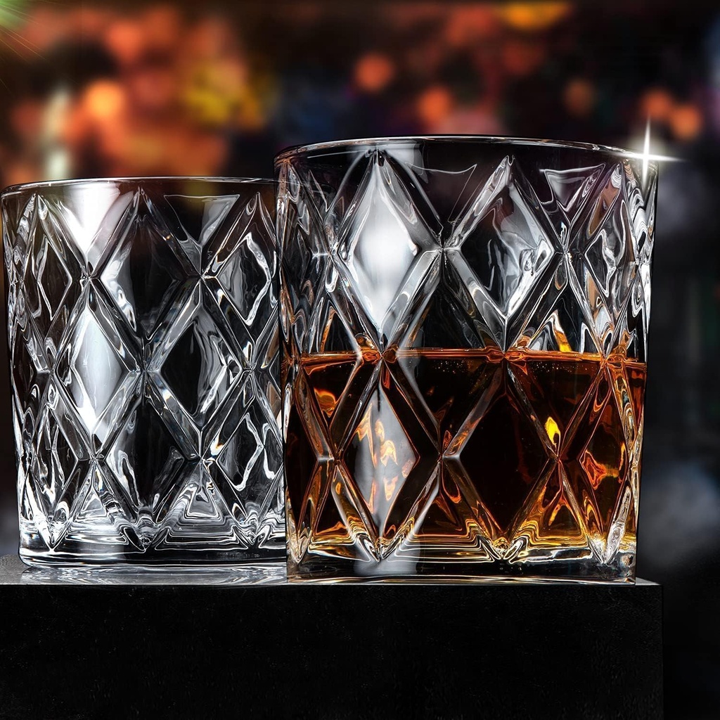 MTRXX Italian-Inspired Premium Glass Tumblers 310 ML – Set of 6, Clear Drinking Glasses for Beverages and Mixed Drinks