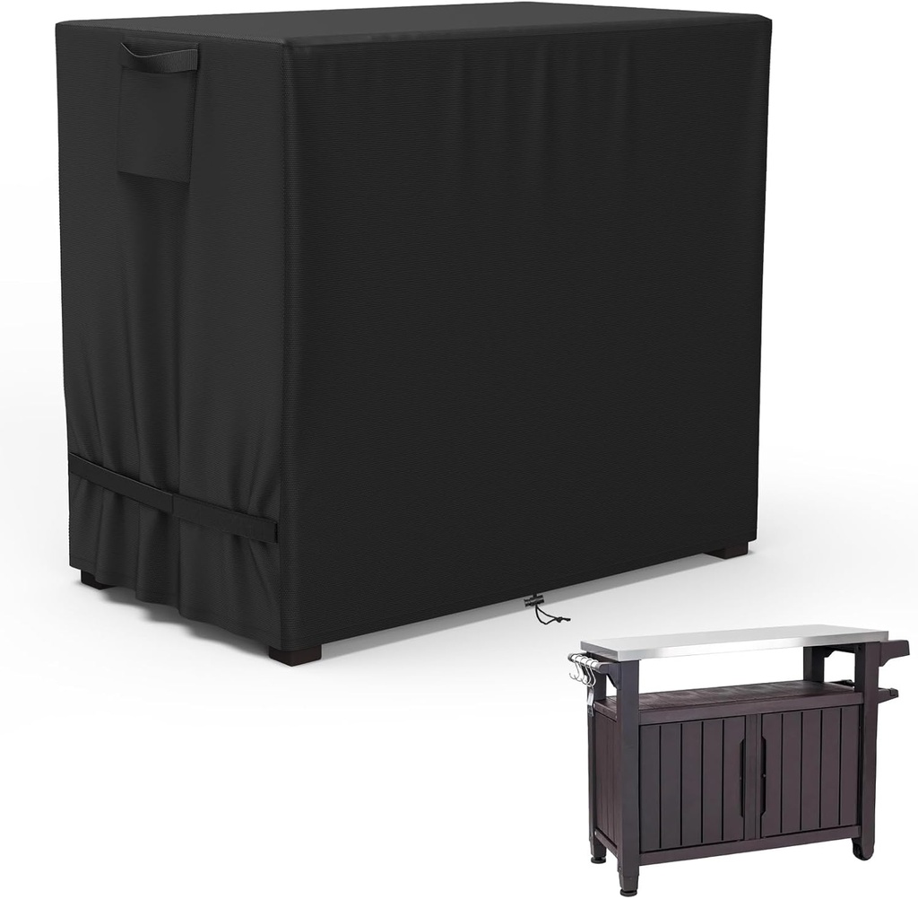 AKEfit Outdoor Prep Table Cover,Waterproof Patio Stainless Steel Table Work Cover,for Grill Dining Cart , Outdoor Table, Patio Food Prep Station-40"L x 24"W x 35"H