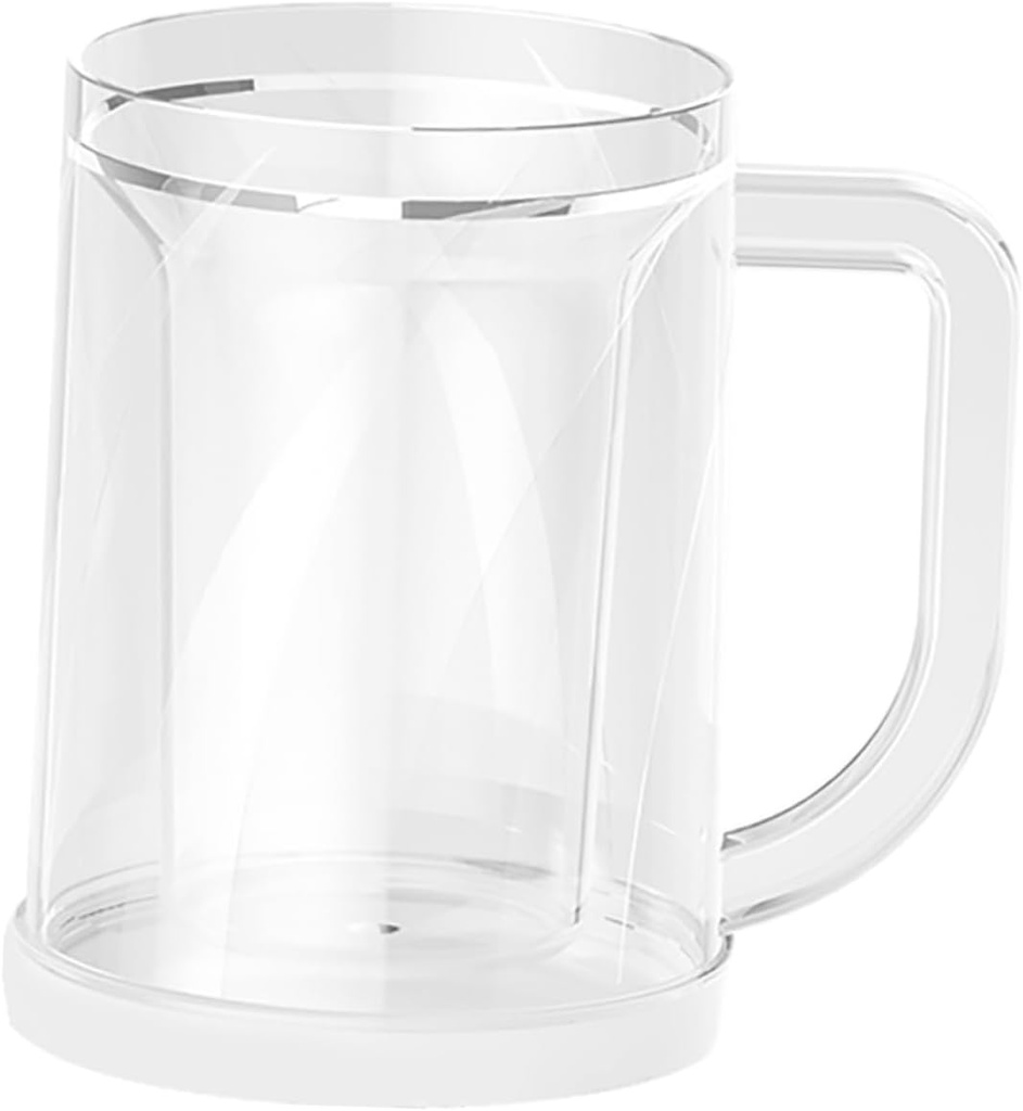 Freezer- Beer Mugs Stylish Cold Beverage Cups for Home Office for Beer Tea and Iced Drinks