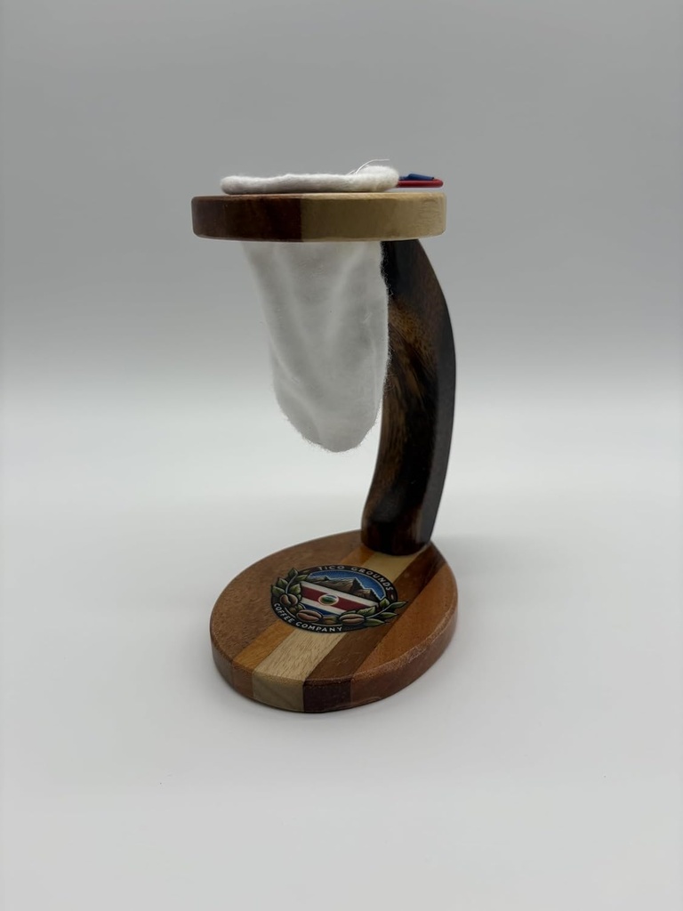 Costa Rican Chorreador Coffee Maker – Authentic 6-Inch Wooden Frame with Reusable Cotton Filter | Traditional Pour-Over Brewing System for Fresh, Flavorful Coffee Eco-Friendly & Easy to Use (6 Inch)