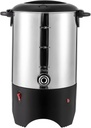 Commercial Coffee Urn, 30 Cups Electric Coffee Maker with Removable Filter, 304 Stainless Steel Hot Water Dispenser, Ideal for Large Crowds - Coffee Dispenser For Any Occasion