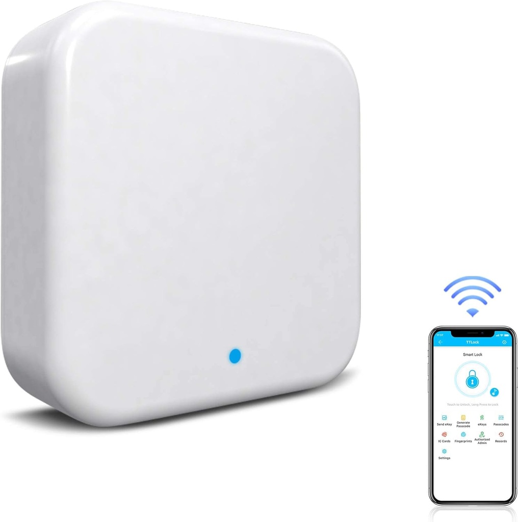 G2 Wifi Gateway Smart Lock for Voice Control, Wi-fi Bridge to TTLock App for Remote Control
