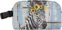 Sunflower Zebra Farmhouse Zebra Small Cooler Bag Mini Insulated Lunch Bag with Zipper Pocket&Buckle, Portable Soft Bags Freezable Snack Box Thermal Meal Tote with Handle for Work/Travel/School