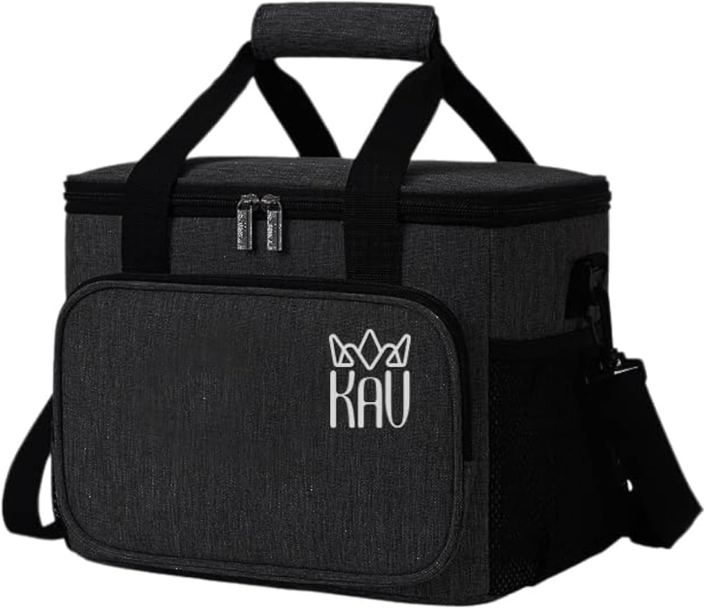 KAV 15L Insulated Cooler Bag | Portable Soft Lunch Cooler Tote with Thermal Lining, Leakproof Design & Shoulder Strap | Keeps Food & Drinks Cold for Picnic, Camping, Beach, Travel