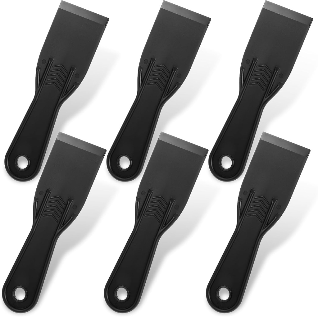 6 Pcs Plastic Putty Knife Scraper, Air Bubble Remover Sticker Installation Tool Flexible Scraper, Putty Knife for 3D Printing Removal Spackling Patching Decal