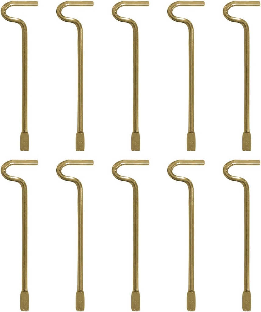 Interior Bathroom Door Key Emergency Key, Bedroom Door Key Replacement Solid Key for Interior Door - 10 Pack