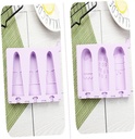 PRETYZOOM Mini Ice Cream Molds Silicone Popsicle Makers Ice Pop Sleeves for Kids