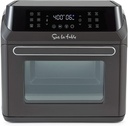 Sur La Table 16-Qt Air Fryer Oven – 7-in-1 Countertop Convection Cooker with Rotisserie, LED Display, 12 Presets, Nonstick Basket, Dishwasher, Heats to 450°F