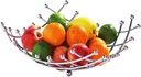 Fruit Basket Countertop Fruit Bowl Holder & Decorative Bowl Stand with Free Screws, Perfect for Fruit, Vegetables, Snacks, Household Items, and Much More (Silver)