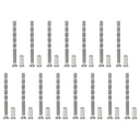 PATIKIL Cabinet Handle Screws M5x60, 15 Set Break Away Screws Drawer Pull Screw Phillips Drive Flat Countersunk Head Bolts with Sleeve for Door Handle Lever