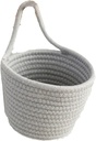 Wall Hanging Cosmetics Baskets Kitchen Round Hanging Baskets Handwoven Plant Basket For Vegetable Potato Onion Storage