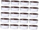 Cupcake Cases Boxes 20pcs Plastic Cake Boxes Cake Transport Containers Secure Lids