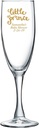 Personalized Color Printed Champagne Flute - Little Prince - Gold - 12 pack