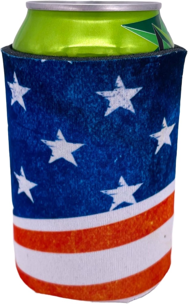 American Flag Vintage Collapsible Can Coolie (1)