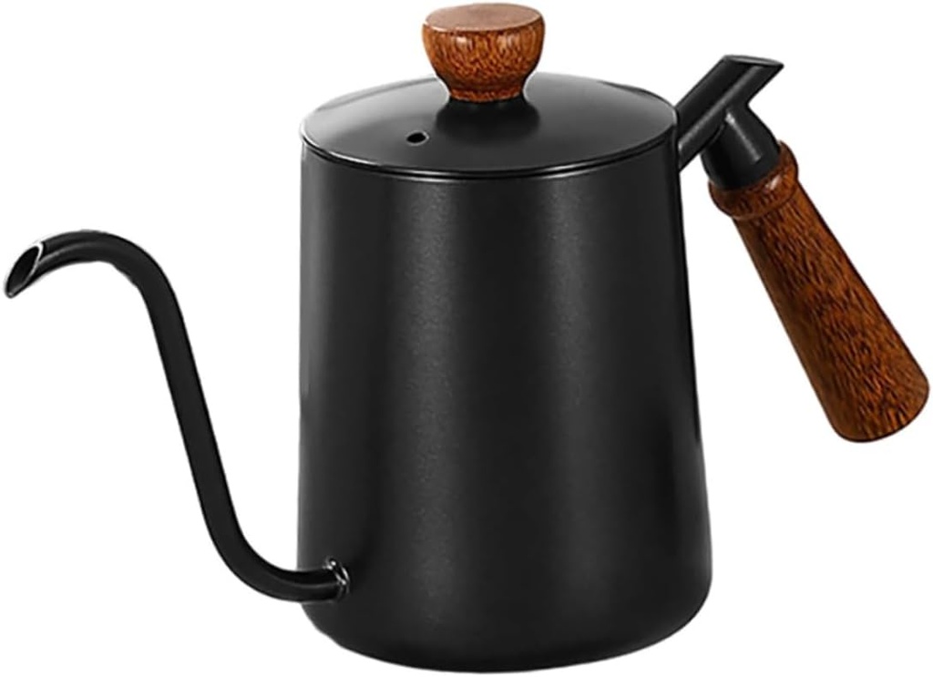 Stainless Kettle with Narrow Spout Ergonomic Handle Gooseneck Drip Kettle for Precise Brewing Coffee Bar Accessory Modern Design