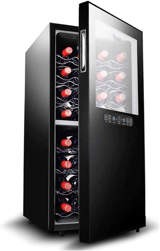 24 Bottle Thermoelectric Wine Cooler/Chiller, Wine Counter Top Red and White Wine Cellar |, FreeStanding Refrigerator, Quiet Operation Fridge | Stainless Steel