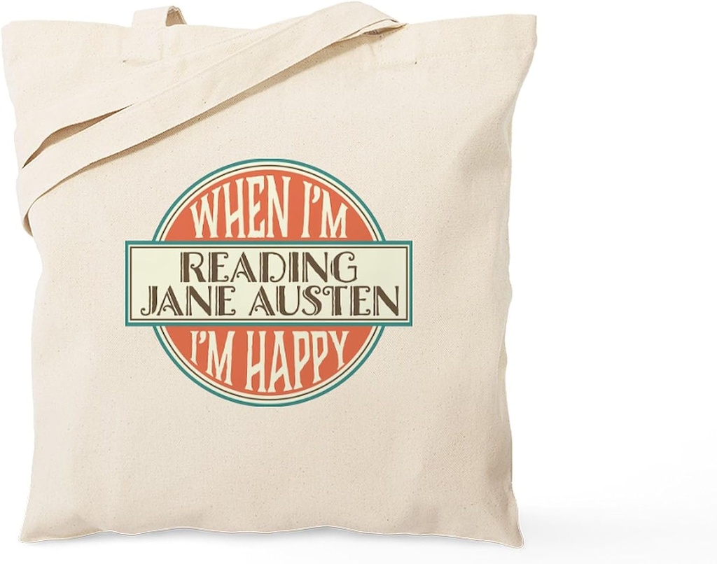 CafePress Jane Austen Fan Gift Tote Bag Natural Canvas Tote Bag, Reusable Shopping Bag