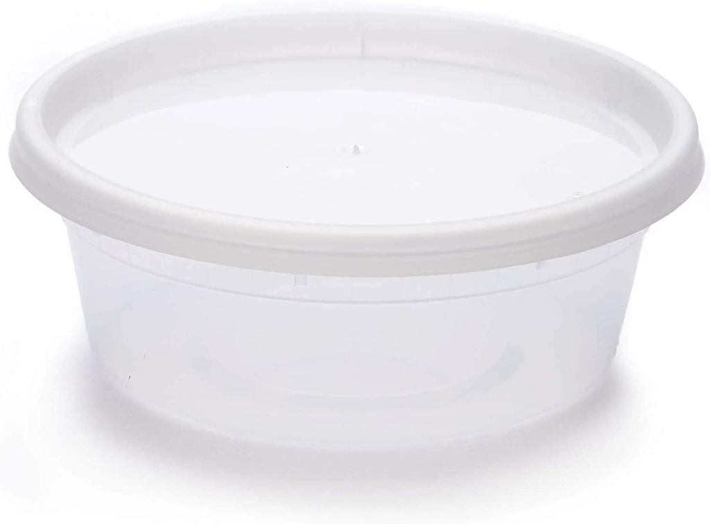 Deli Food Storage Containers with Lids (48 Count) (8oz)