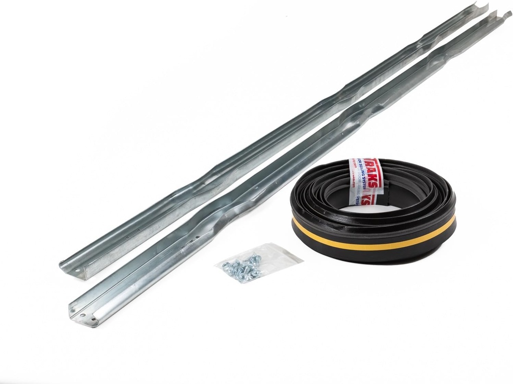 ThermoTraks Garage Door Sealing System - Seal The Top and Sides of Your Door - Up to 16 Ft Wide x 8 Ft Tall Garage Door (4 Equal 24" Sections) - Pinch Free Hinge
